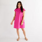 Caryn Lawn Seaside Dress Light Pink