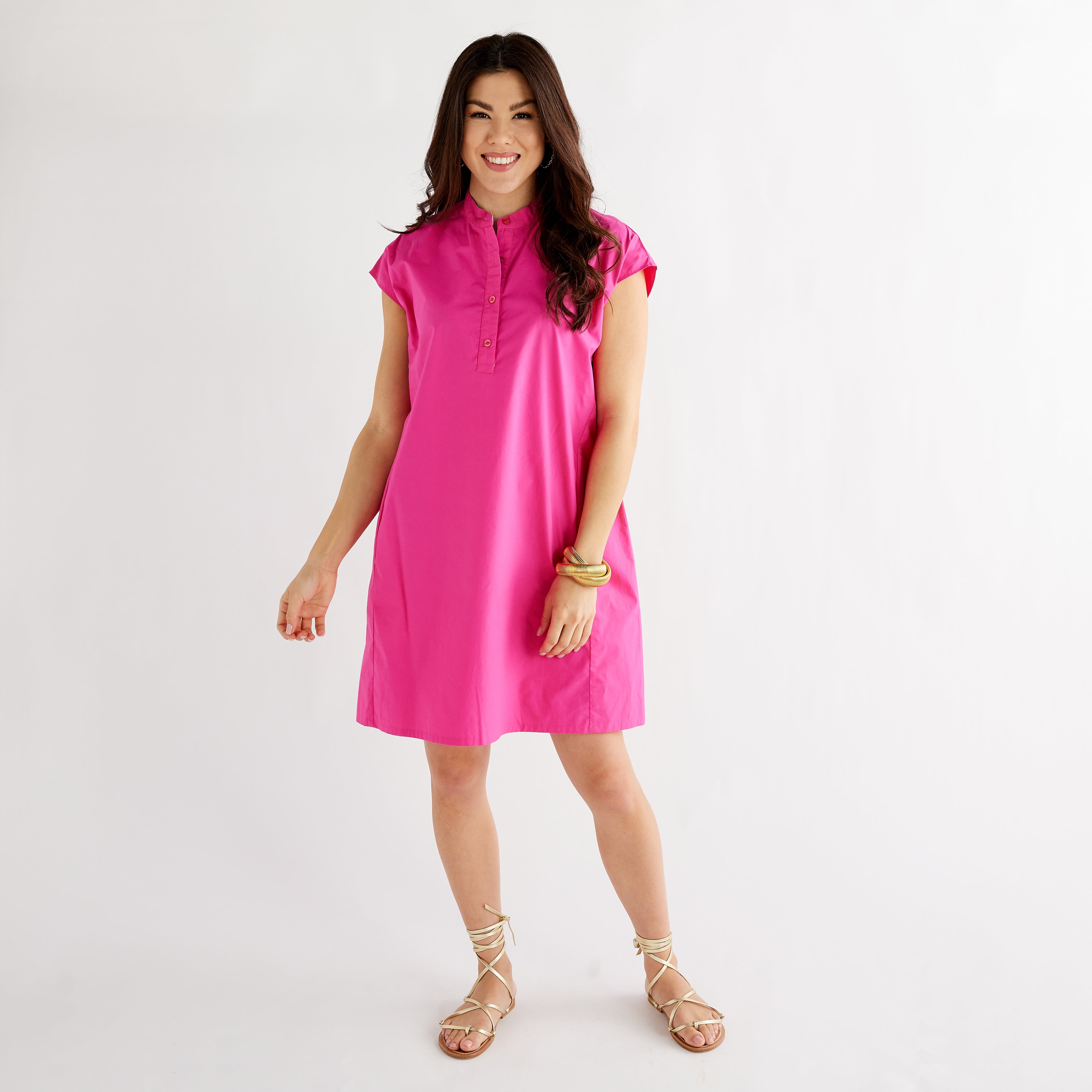Caryn Lawn Seaside Dress Light Pink