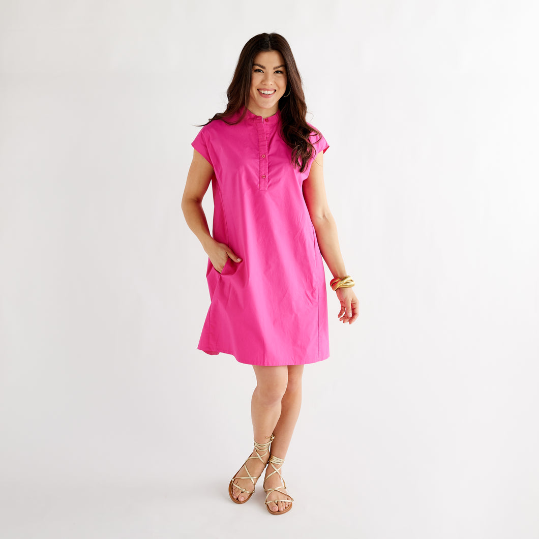 Caryn Lawn Seaside Dress Light Pink