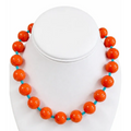 Sicily Necklace Orange/Turquoise