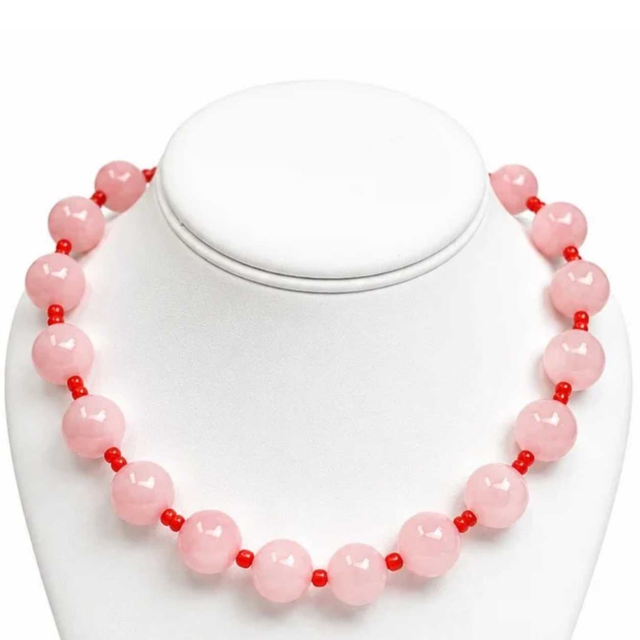 Sicily Necklace Light Pink/Red