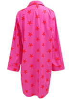 Caryn Lawn Pink/red polka dot Sleep Shirt