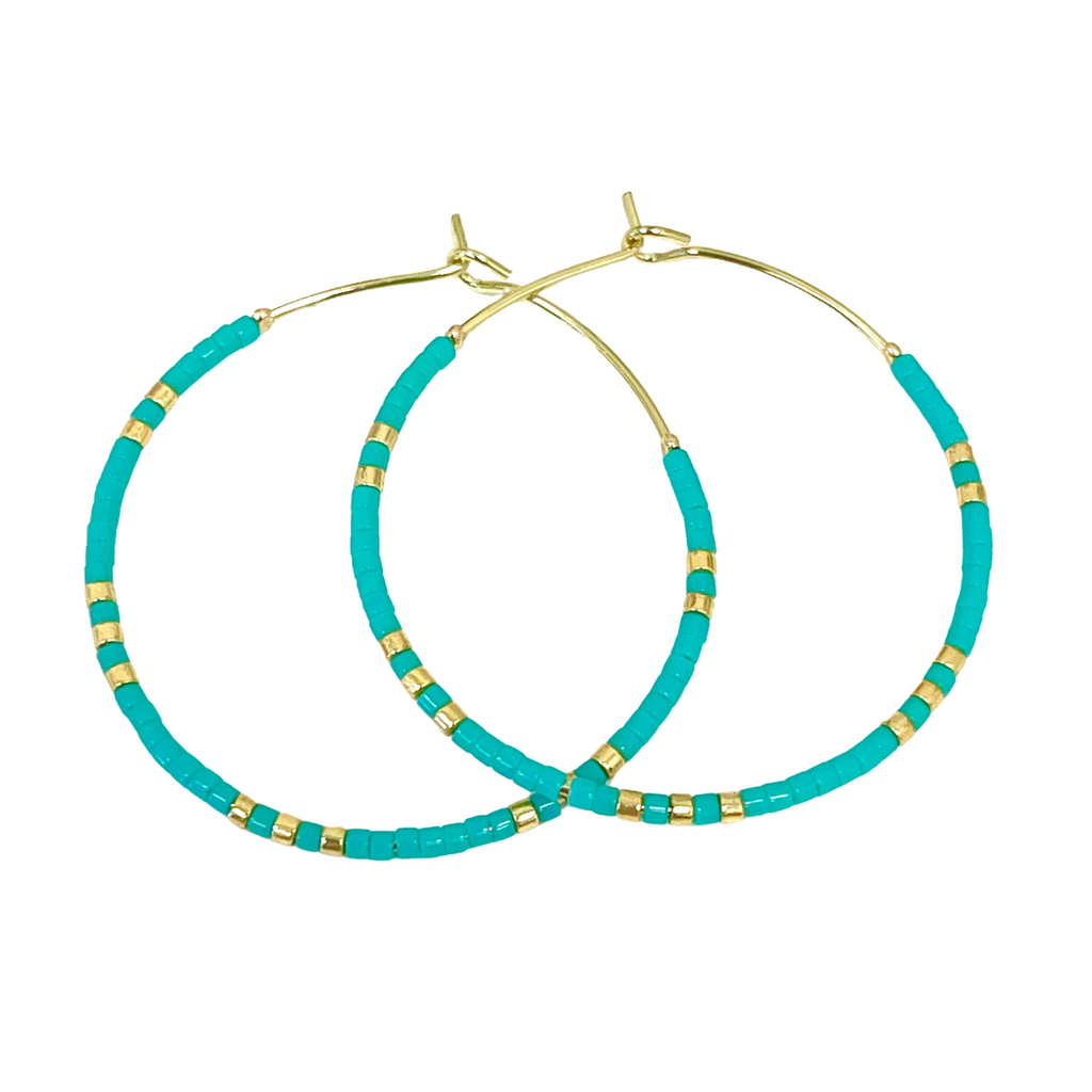 Caryn Lawn Baja Hoops Turquoise