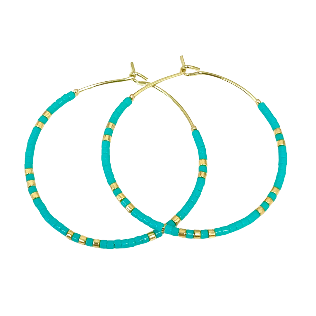 Caryn Lawn Baja Hoops Turquoise