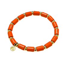 Load image into Gallery viewer, Caryn Lawn Poppy Bracelet Clementine