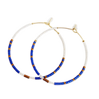 Caryn Lawn Baja Hoop Earring - Fall Blue