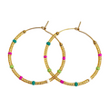 Caryn Lawn Baja Siesta Hoop Turq & Pink
