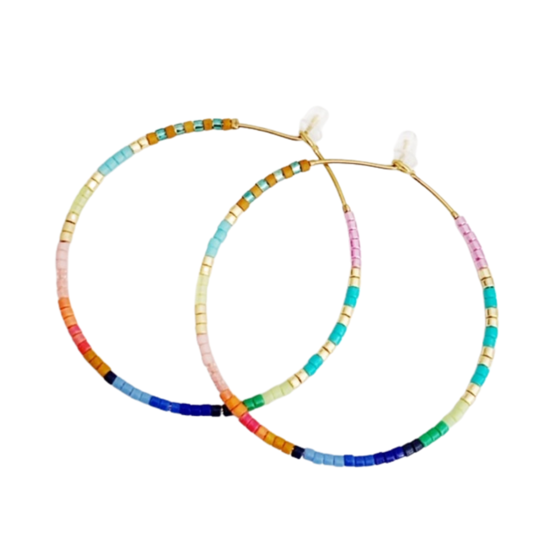 Caryn Lawn Baja Hoop Earring - Pop Rocks