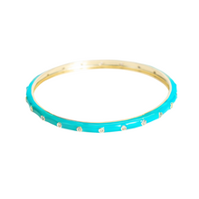 Load image into Gallery viewer, Caryn Lawn Mirabella Bangle Turquoise