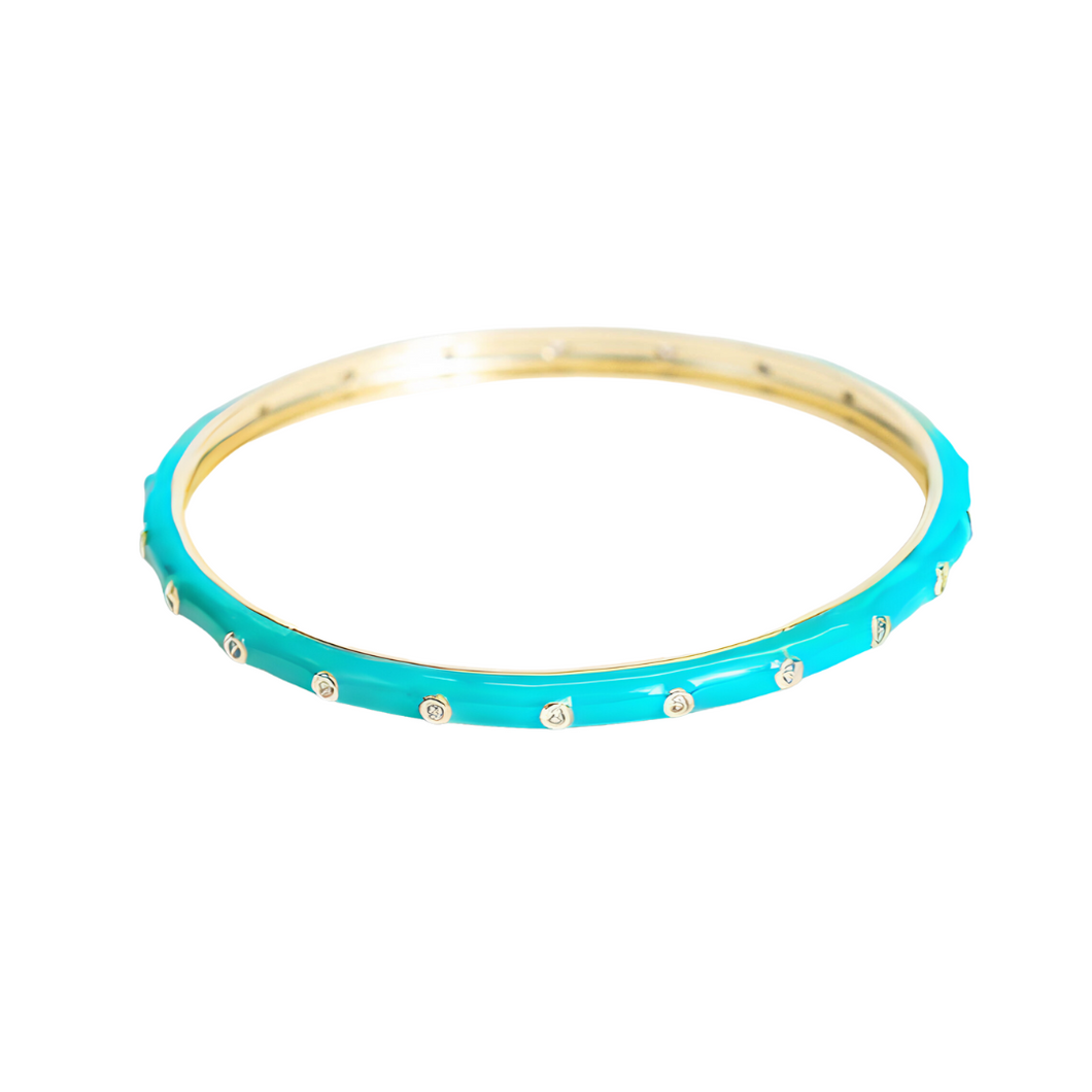 Caryn Lawn Mirabella Bangle Turquoise