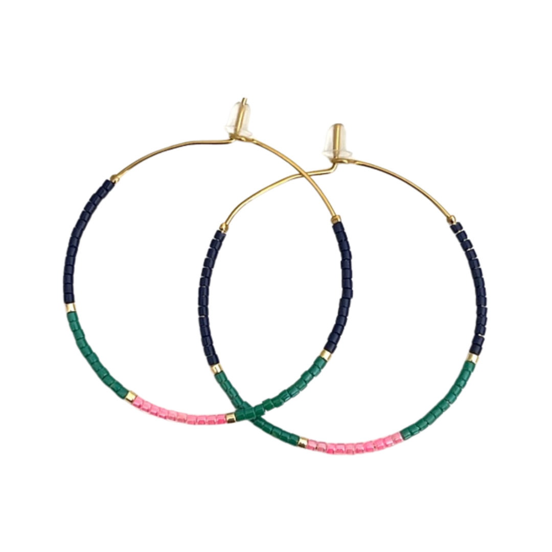 Caryn Lawn Baja Hoops Preppy Colorblock
