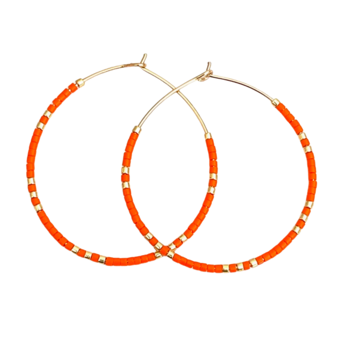 Caryn Lawn Baja Hoops Tangerine