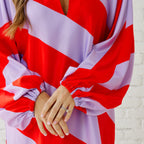 Caryn Lawn COCO CAFTAN LAVENDER/RED