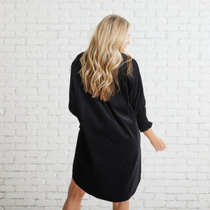 Caryn Lawn Kimberly Corduroy Dress Black