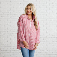 Load image into Gallery viewer, Caryn Lawn Lawn Shirt Red