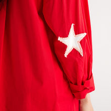 Load image into Gallery viewer, Caryn Lawn Preppy Star Dress Red