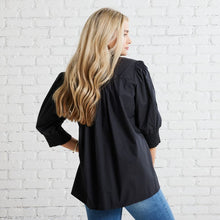 Load image into Gallery viewer, Caryn Lawn Holly Bow Top Black