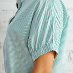 Caryn Lawn Betsy Button Down Green