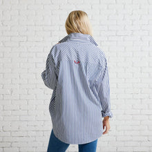 Load image into Gallery viewer, Caryn Lawn Lawn Shirt Navy