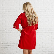 Load image into Gallery viewer, Caryn Lawn Maya Corduroy Dress Red