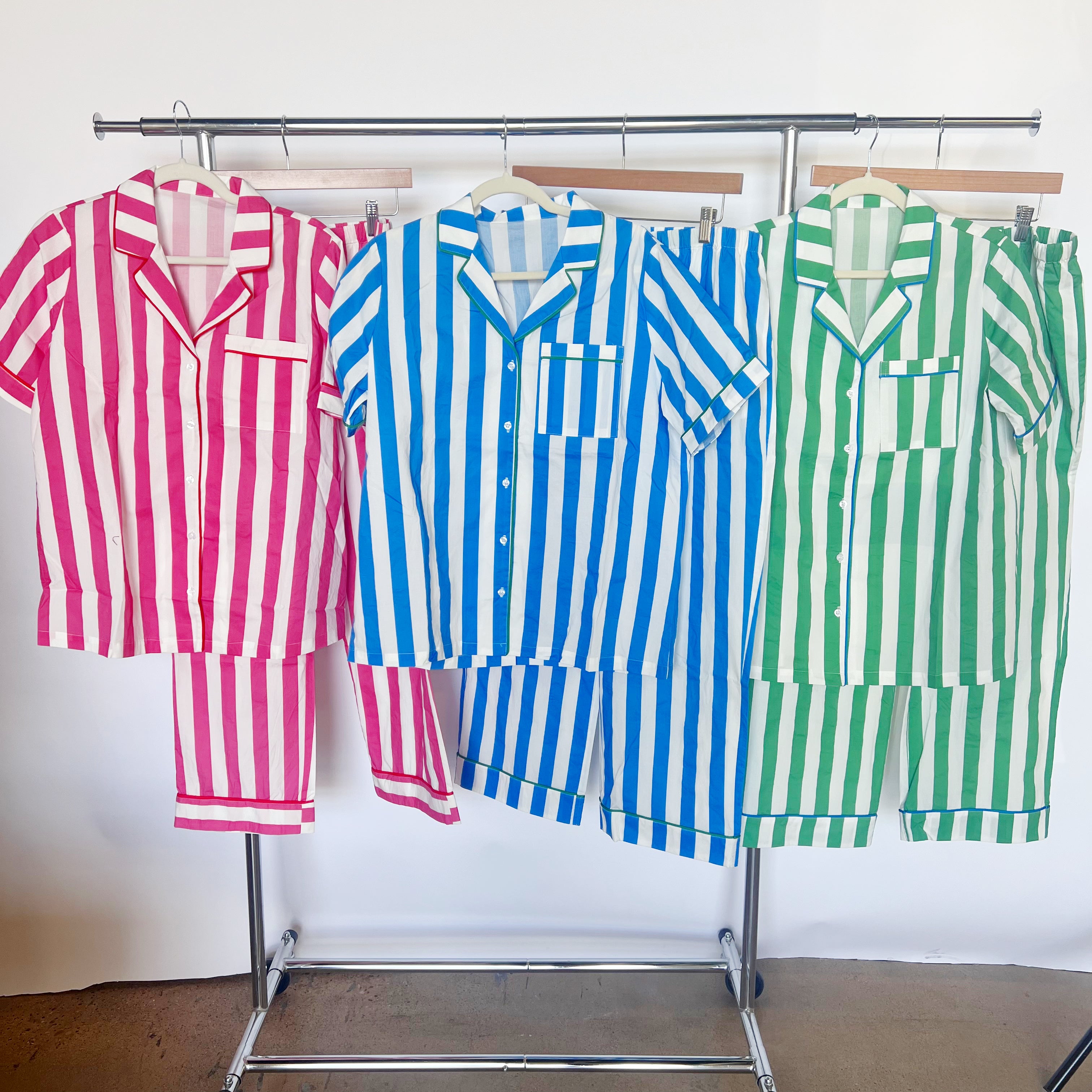 Caryn Lawn Blue Stripe PJ Set