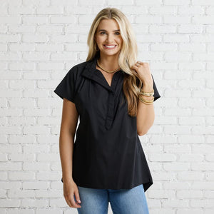 Caryn Lawn Emily Top Black