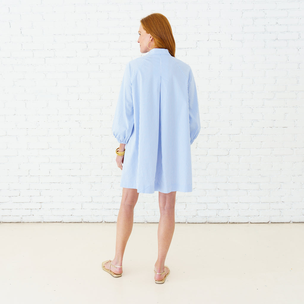 Caryn Lawn Tate Dress Oxford Stripe