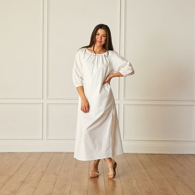 Caryn Lawn Lawson Dress White