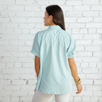 Caryn Lawn Betsy Button Down Green