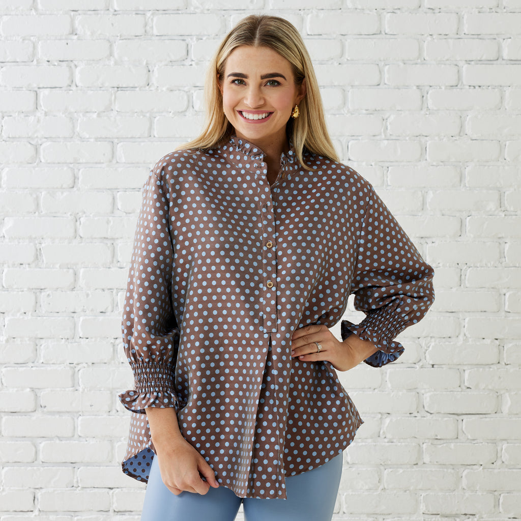 Caryn Lawn KIMBERLY POLKADOT TOP COCO