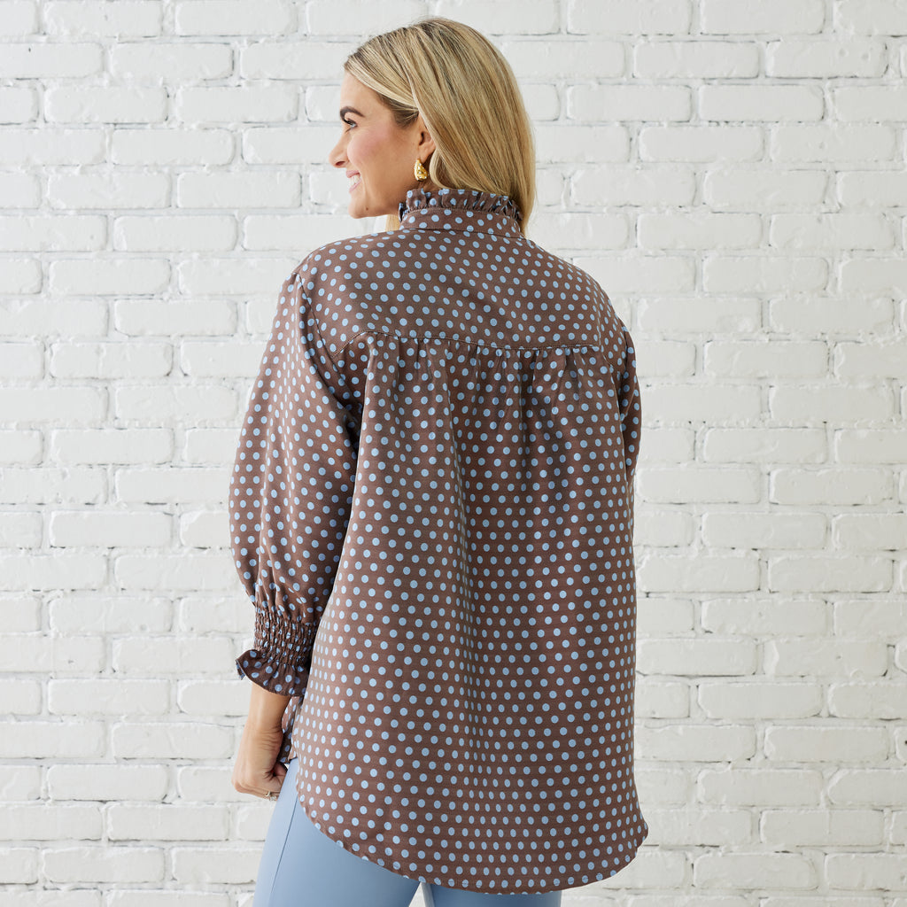 Caryn Lawn KIMBERLY POLKADOT TOP COCO