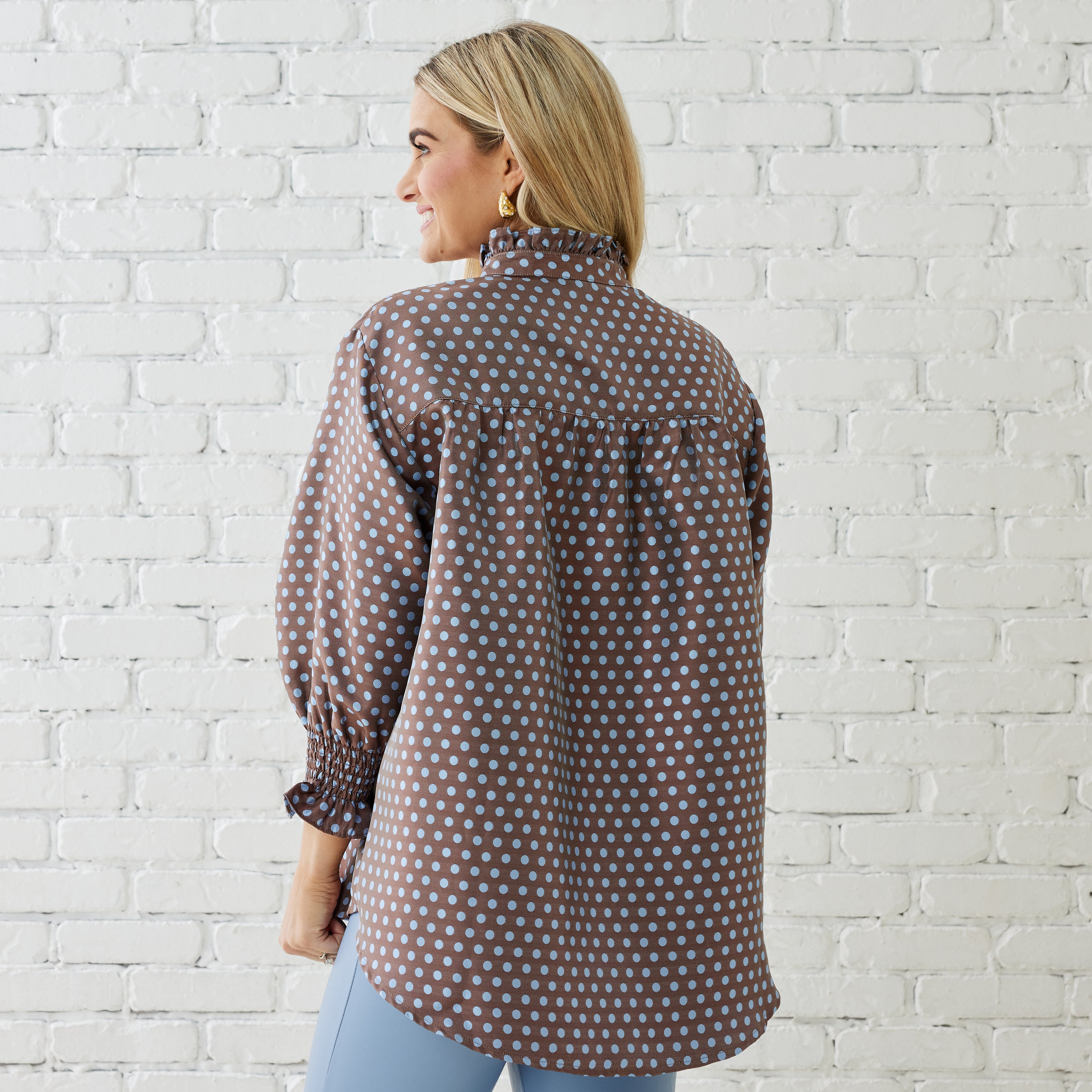 Caryn Lawn KIMBERLY POLKADOT TOP COCO