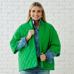 Caryn Lawn PENNY PUFFER KELLY GREEN
