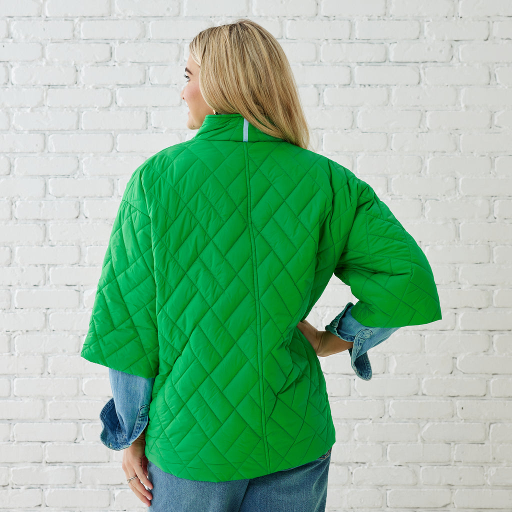 Caryn Lawn PENNY PUFFER KELLY GREEN