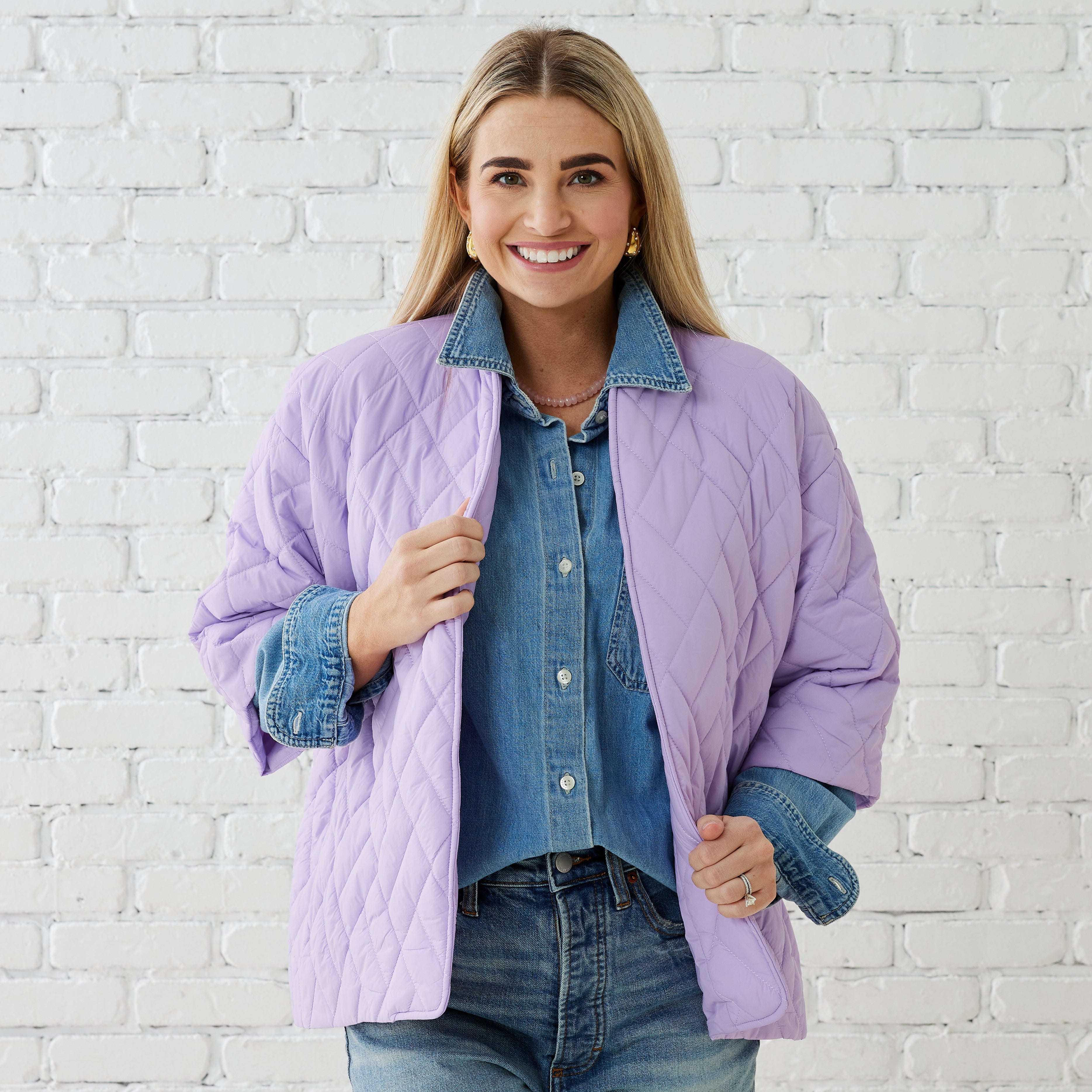 Caryn Lawn PENNY PUFFER LAVENDER