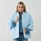 Caryn Lawn PENNY PUFFER LIGHT BLUE