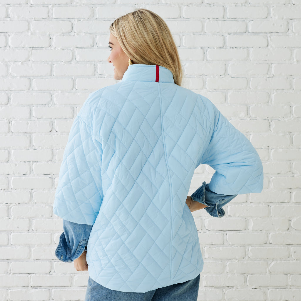 Caryn Lawn PENNY PUFFER LIGHT BLUE