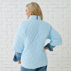 Caryn Lawn PENNY PUFFER LIGHT BLUE