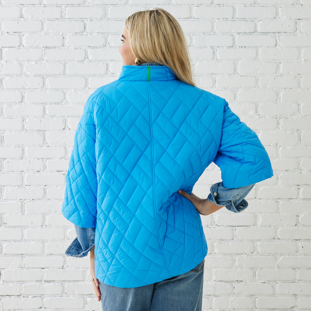 Caryn Lawn PENNY PUFFER SKY BLUE