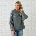 Caryn Lawn SADIE SWEATSHIRT GREY