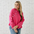 Caryn Lawn SADIE SWEATSHIRT PINK