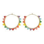 Caryn Lawn Kona Hoop Earring Rainbow