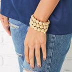 Caryn Lawn Bubble Bracelet - Gold 12mm