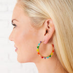 Caryn Lawn Kona Hoop Earring Rainbow
