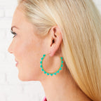 Caryn Lawn Kona Hoop Earring Turquoise