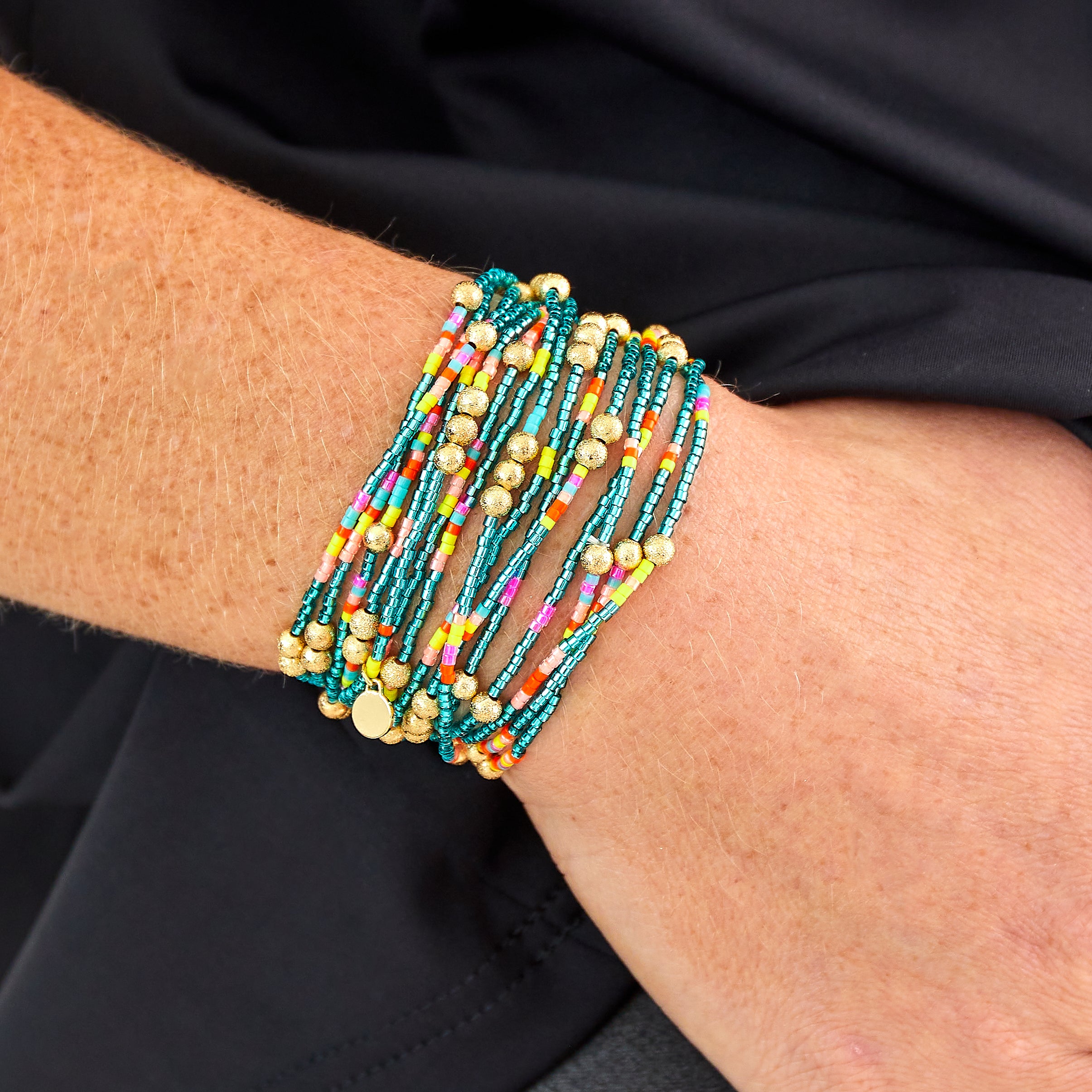 Caryn Lawn Malibu Wrap Bracelet/Necklace Turquoise Multi