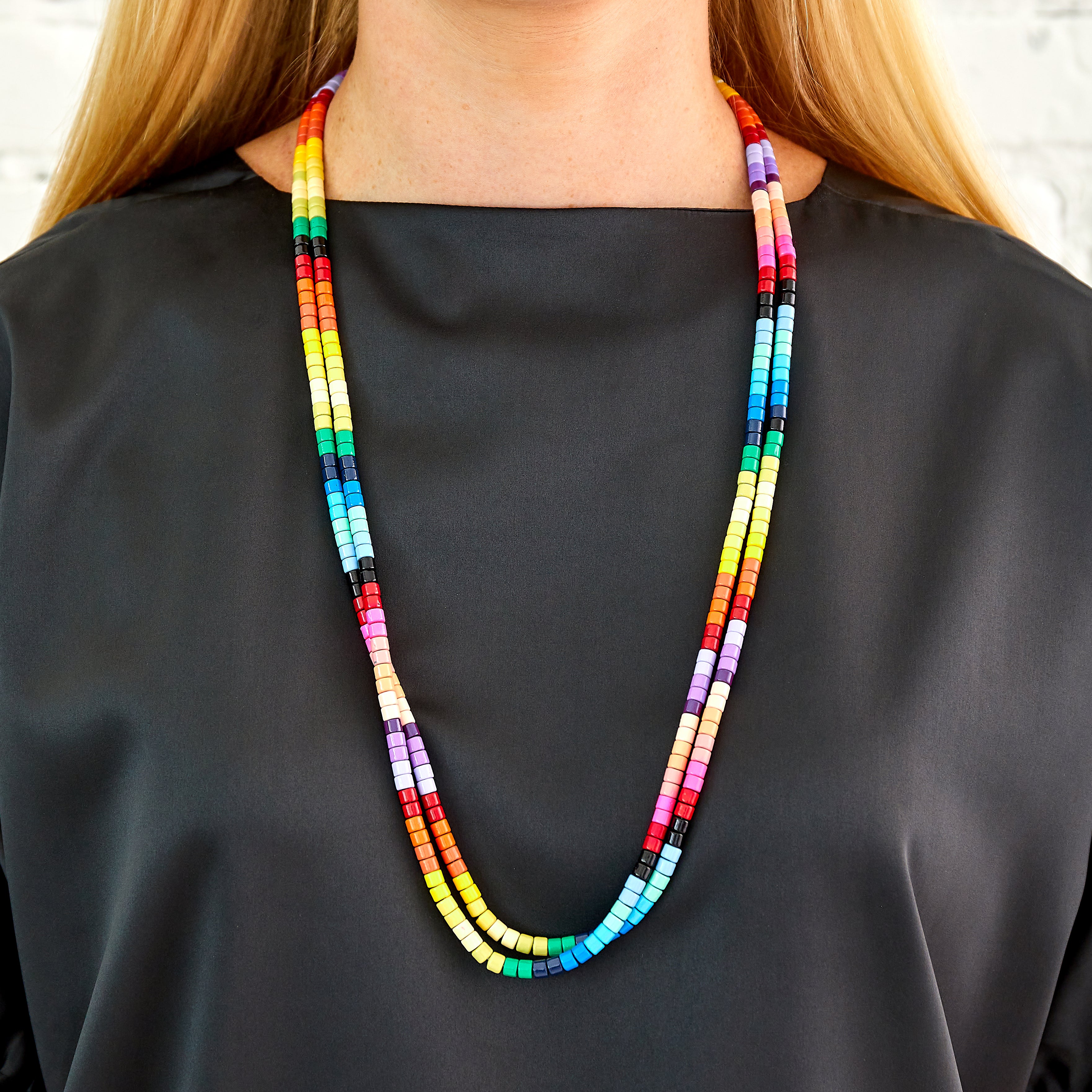 Caryn Lawn Long Laguna Necklace - Autumn Rainbow