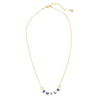 Caryn Lawn Beaded Word Necklace- Smile