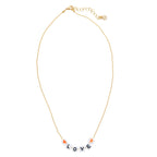 Caryn Lawn Beaded Word Necklace- Love