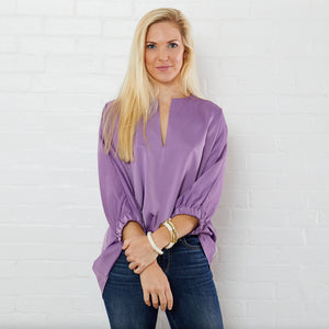 Caryn Lawn Betsy 3/4 Sleeve Violet